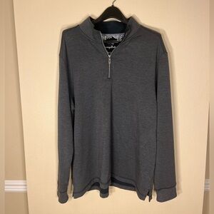 Tommy Bahama Charcoal Zip-Up Sweater